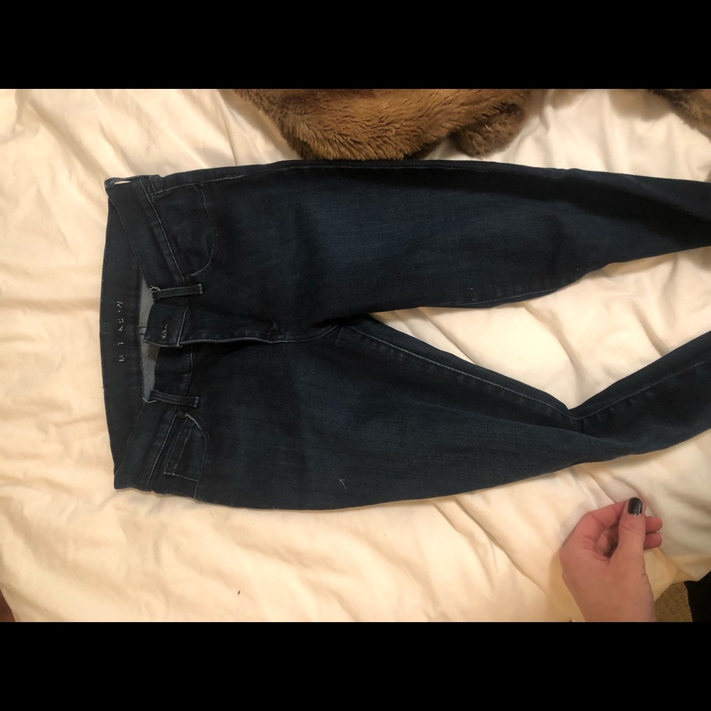 Mot & Bow Skinny Jeans - dark wash